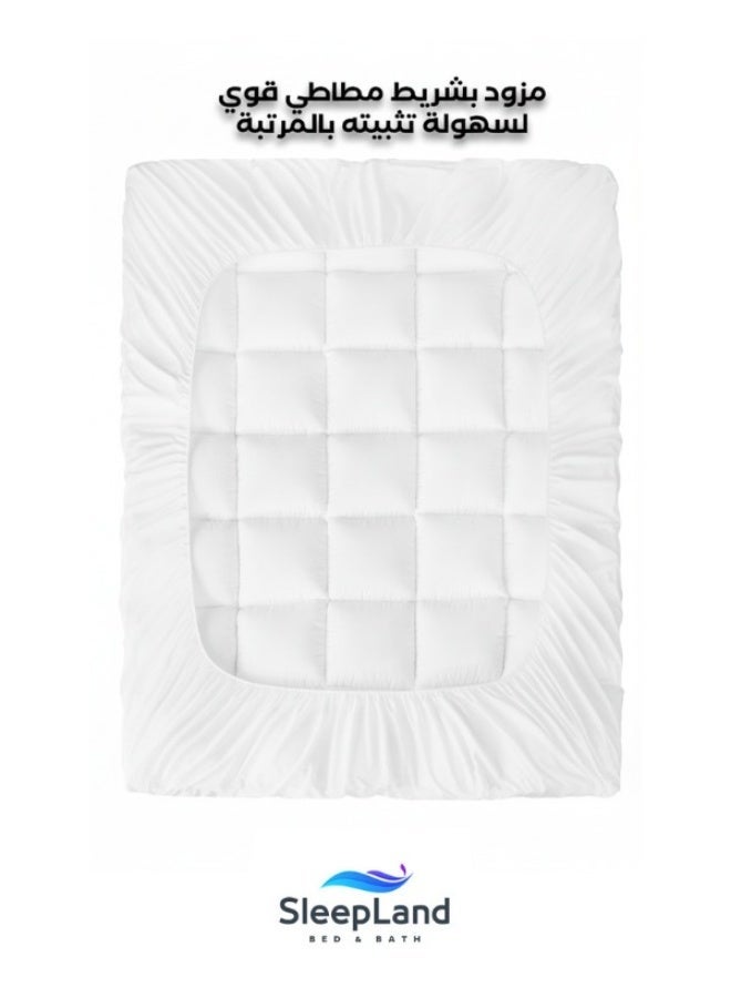 SleepLand 100% Cotton Hotel Mattress Topper 200×120 cm - Image 4